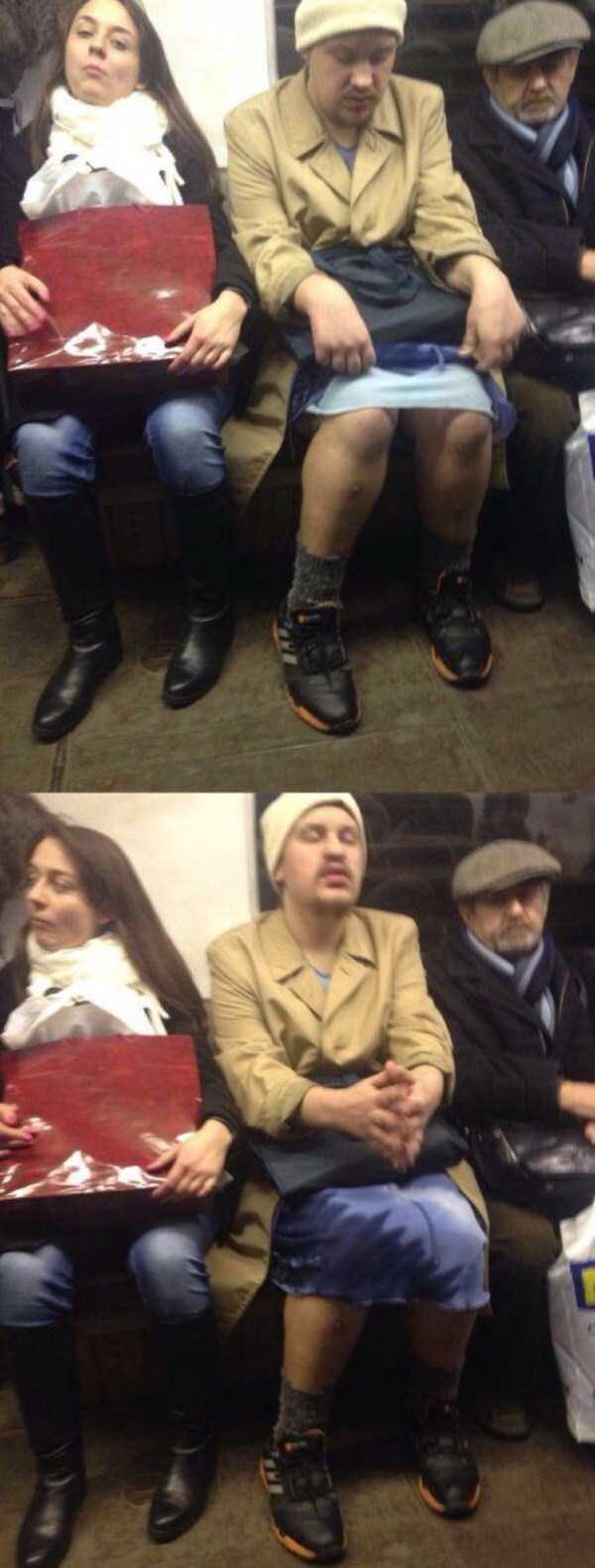 Безумные пассажиры общественного транспорта чудики из общественного транспорта, мода метро