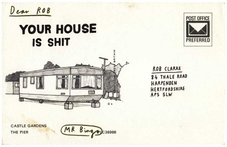 Почта ненависти: этот художник нарисует остроумные открытки с оскорблениями для ваших друзей или врагов почта ненависти, гневные письма по найму, Hate Mail For Hire, Mr Bingo, Мистер Бинго, открытки с оскорблениями