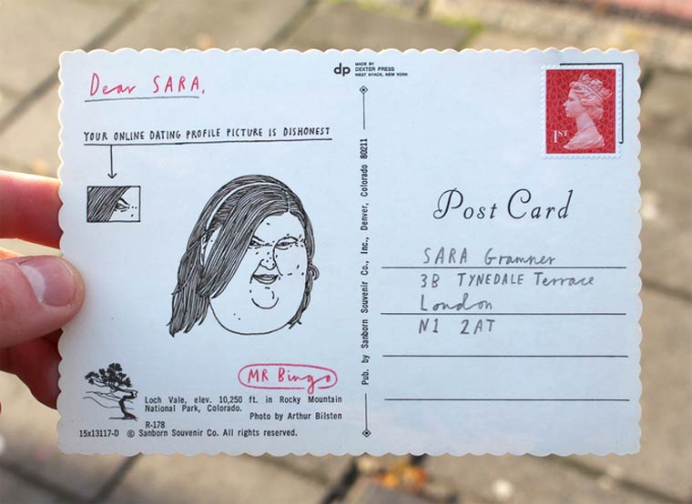 Почта ненависти: этот художник нарисует остроумные открытки с оскорблениями для ваших друзей или врагов почта ненависти, гневные письма по найму, Hate Mail For Hire, Mr Bingo, Мистер Бинго, открытки с оскорблениями