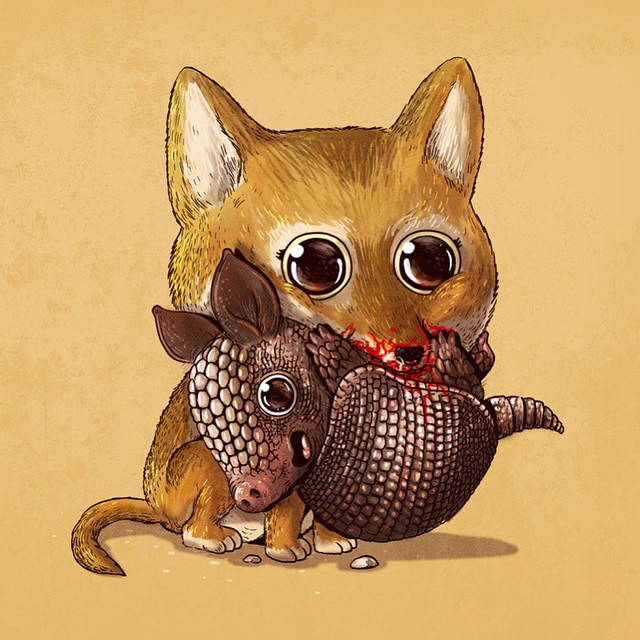 жертва против добычи, очаровательные иллюстрации жертвы и добычи, Алекс Солис, Alex Solis