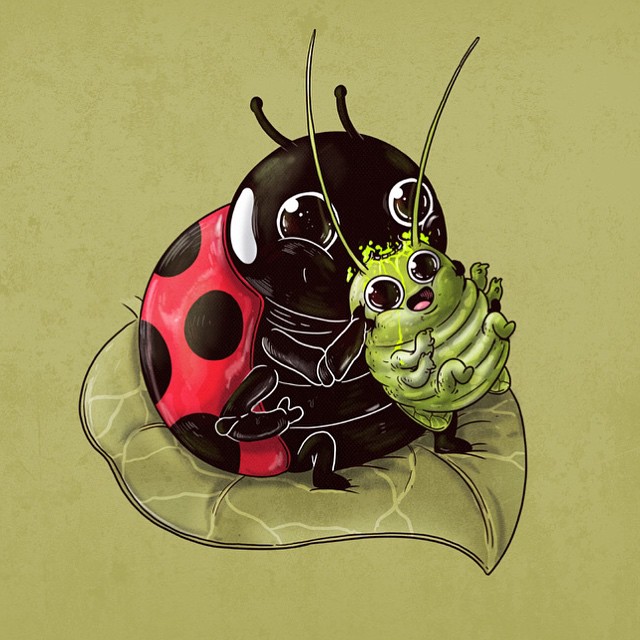 жертва против добычи, очаровательные иллюстрации жертвы и добычи, Алекс Солис, Alex Solis