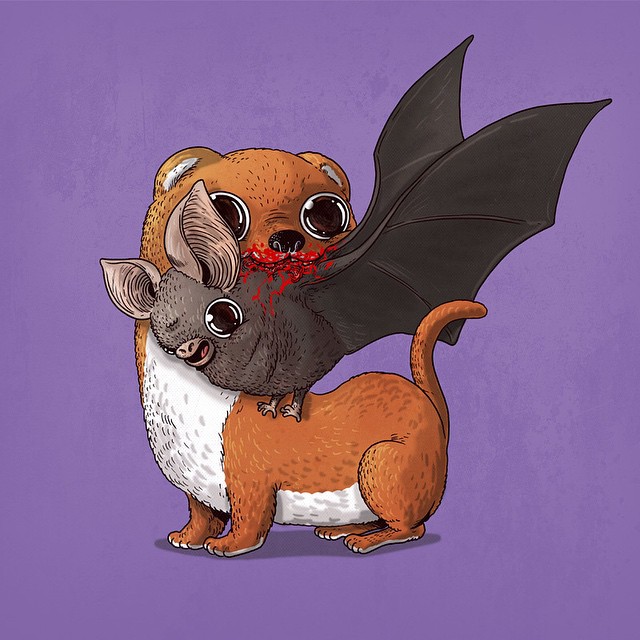 жертва против добычи, очаровательные иллюстрации жертвы и добычи, Алекс Солис, Alex Solis