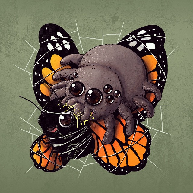 Рисунок хищник и жертва