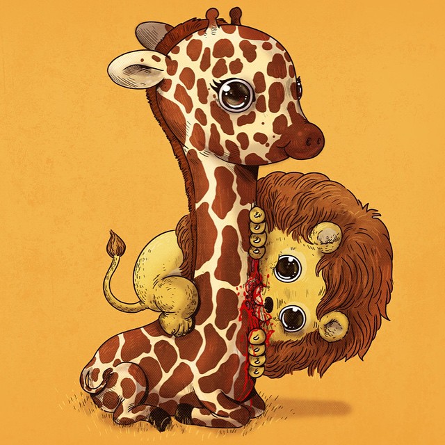 жертва против добычи, очаровательные иллюстрации жертвы и добычи, Алекс Солис, Alex Solis