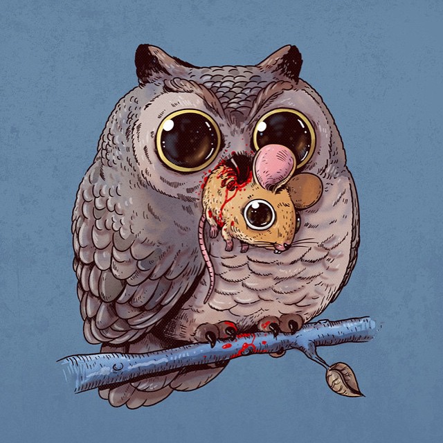 жертва против добычи, очаровательные иллюстрации жертвы и добычи, Алекс Солис, Alex Solis