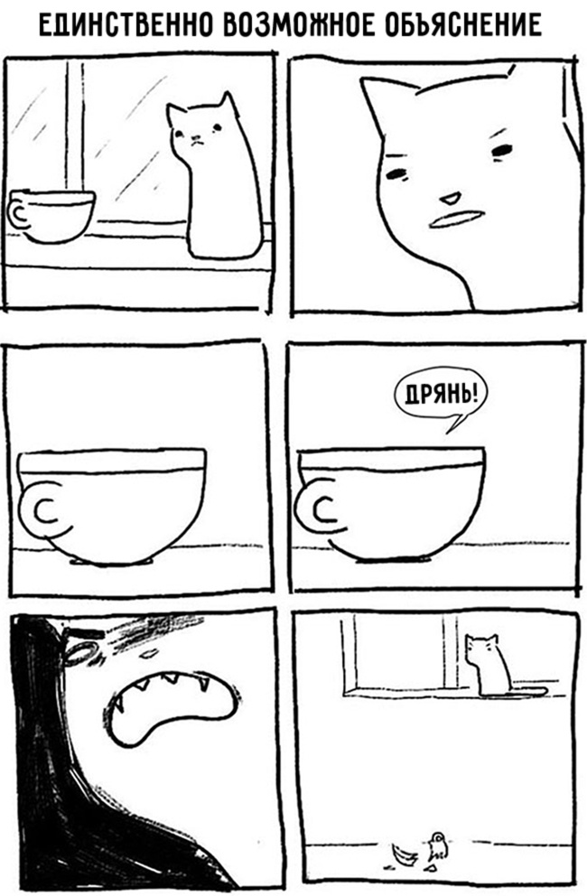 комиксы для котов, смешные комиксы с котами