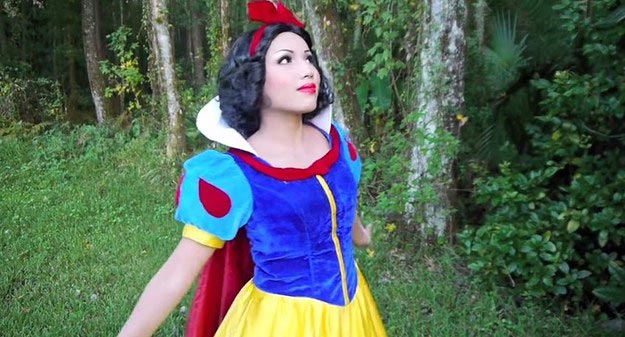 Промис Таманг Фан, Promise Tamang Phan, девушка превращается в диснеевских принцесс, при помощи макияжа в персонажей диснея