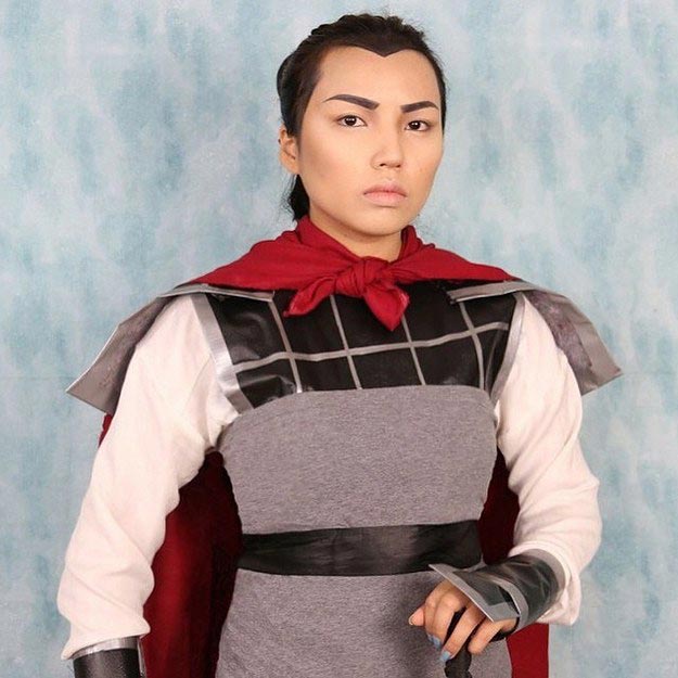 Промис Таманг Фан, Promise Tamang Phan, девушка превращается в диснеевских принцесс, при помощи макияжа в персонажей диснея