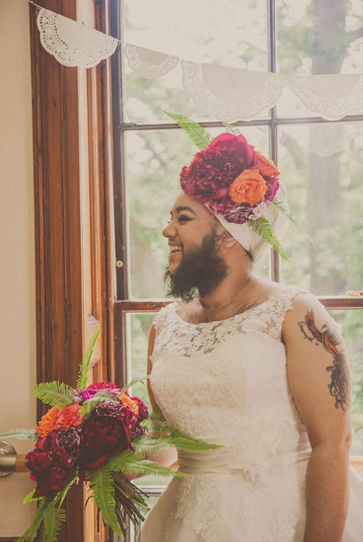 Бородатая невеста, невеста с бородой, Харнаам Каур, Harnaam Kaur, девушка с бородой, Louisa Coulthurst