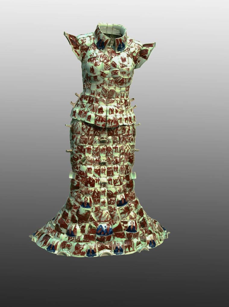одежда из фарфора, платья из фарфора, Ли Сяофэн, Li Xiaofeng
