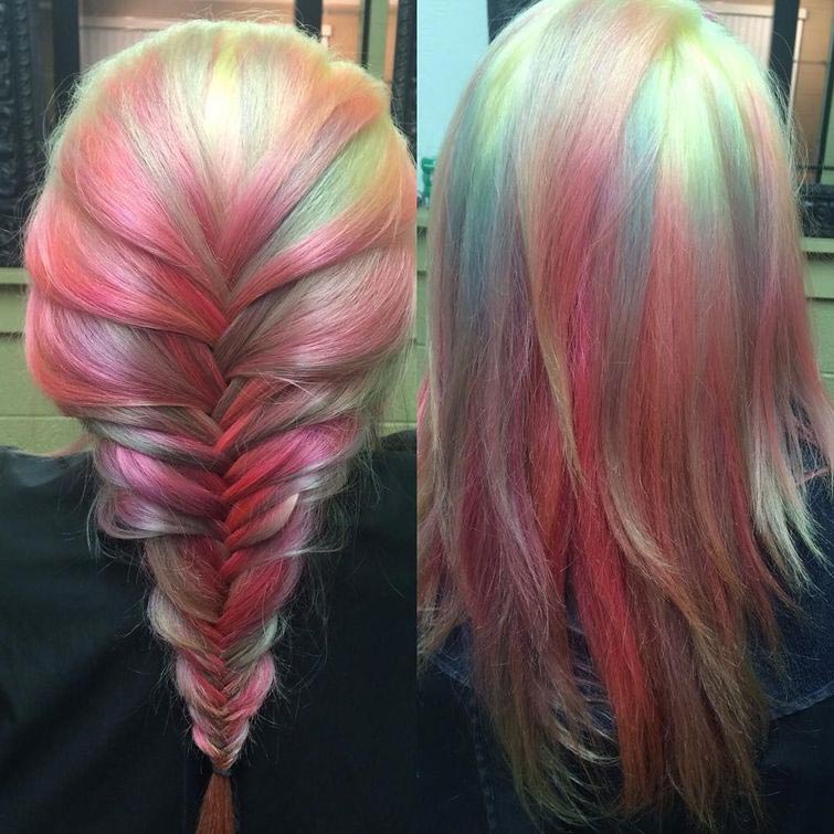 опаловые волосы, волосы цвета опал