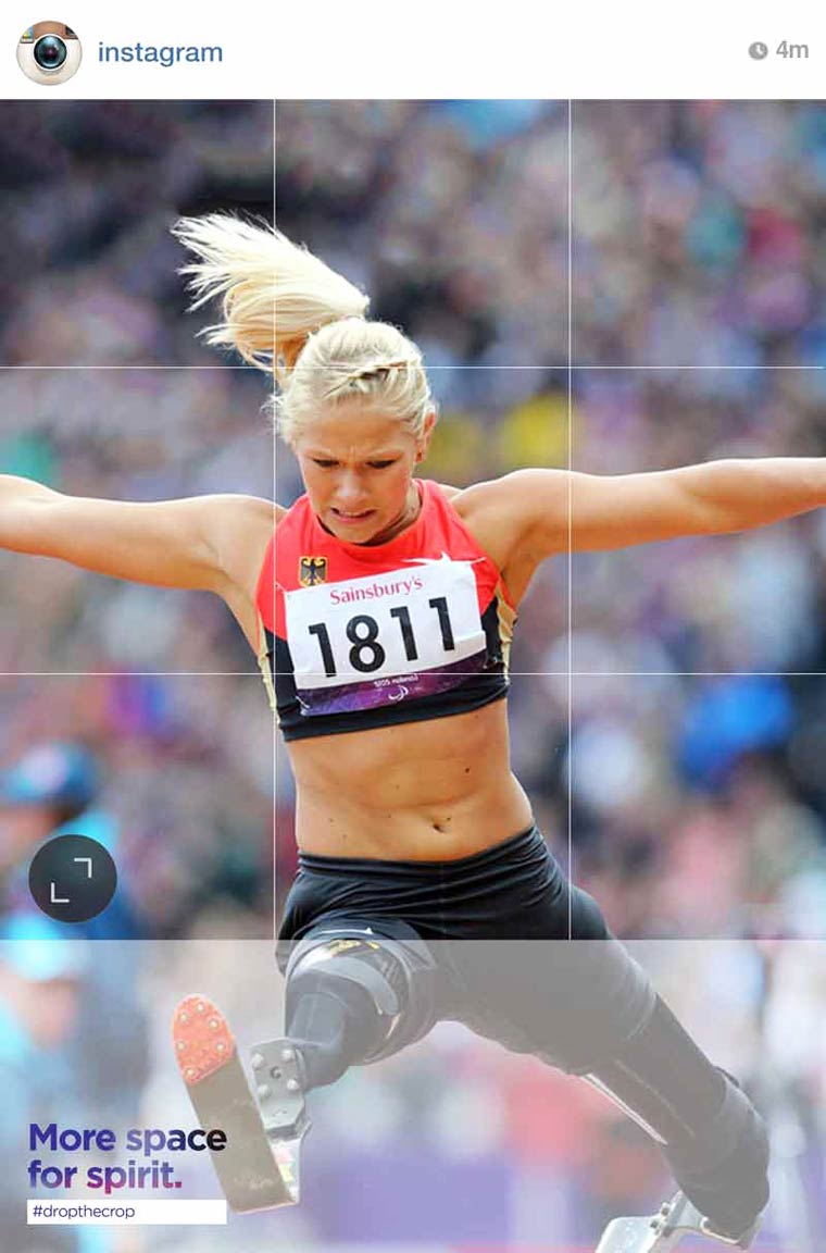 Drop the Crop, компания в Instagram Паралимпийским играм