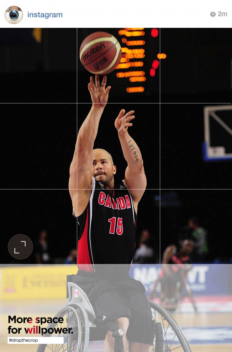 Drop the Crop, компания в Instagram Паралимпийским играм