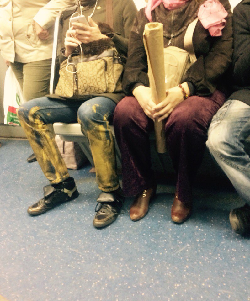 мода петербургского метро, мода метро, модники в транспорте, странные пассажиры метро 