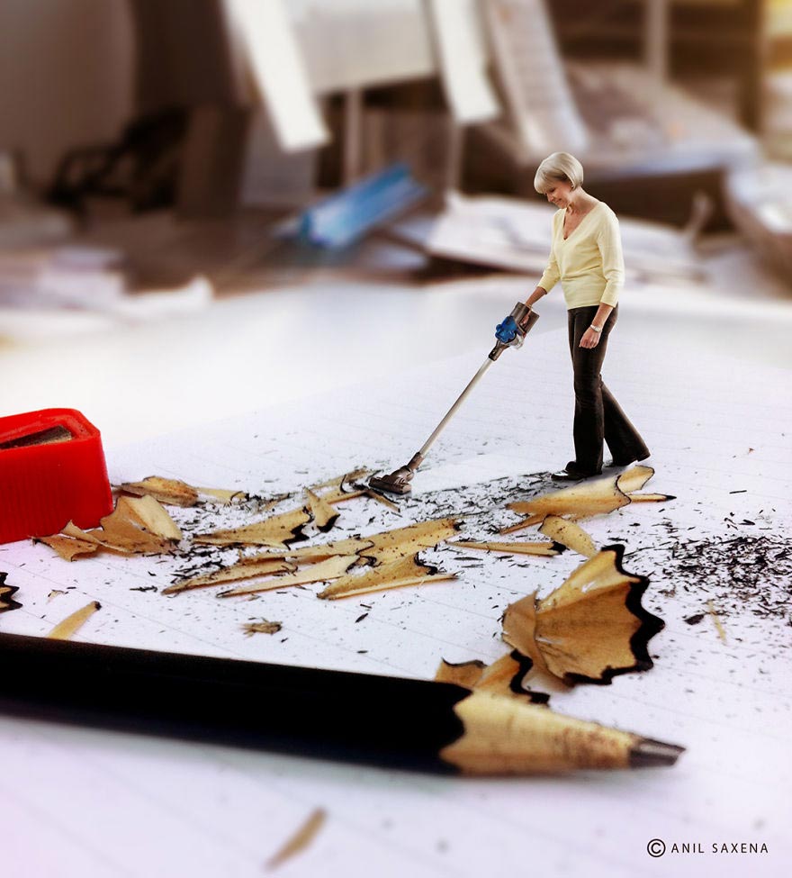 Игривые фотоманипуляции, которые действительно удивляют фоотманипуляции, Анил Саксена, Anil Saxena