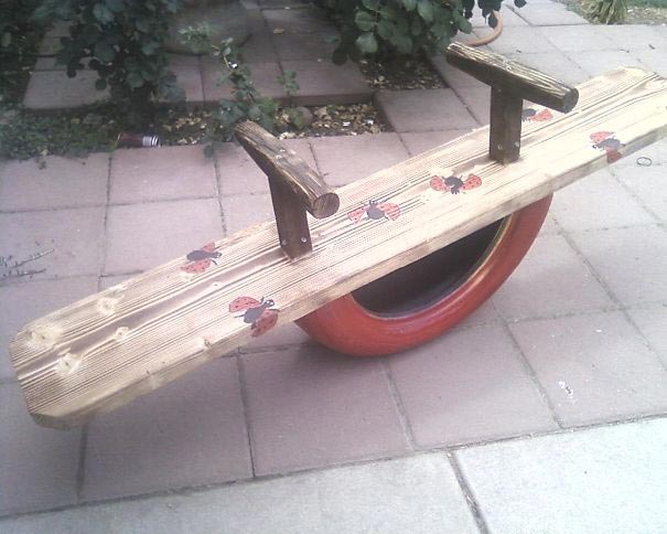 вторичное использование шин, куда деть старые шины, что сделать из шины