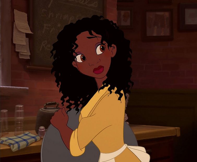 Одна вещь, которую вы никогда не замечали в Тиане, «Принцесса и лягушка», волосы Тианы