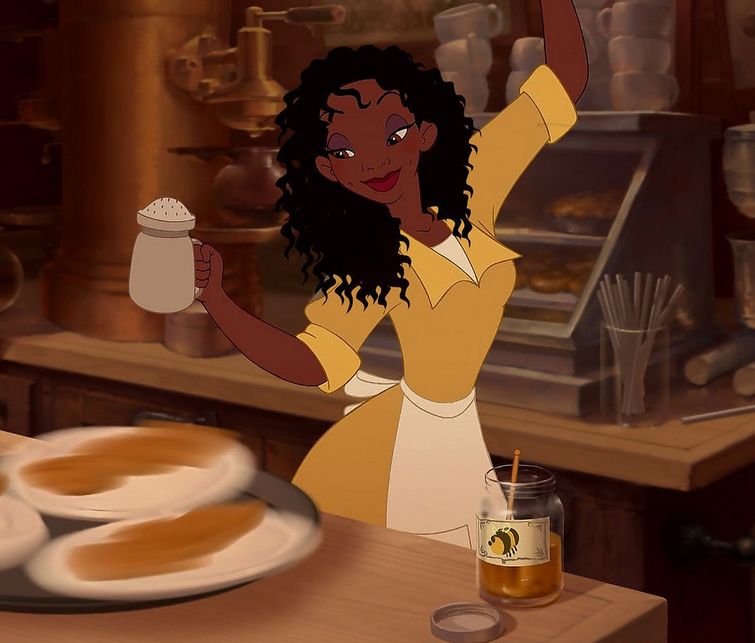 Одна вещь, которую вы никогда не замечали в Тиане, «Принцесса и лягушка», волосы Тианы