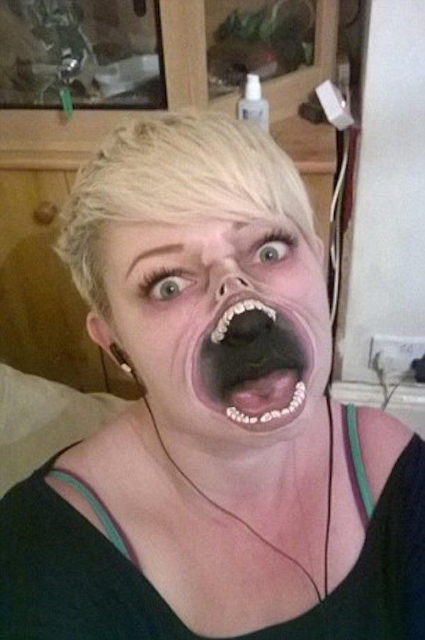 впечатляющие костюмы  Хэллоуина, жуткий грим для Хэллоуина