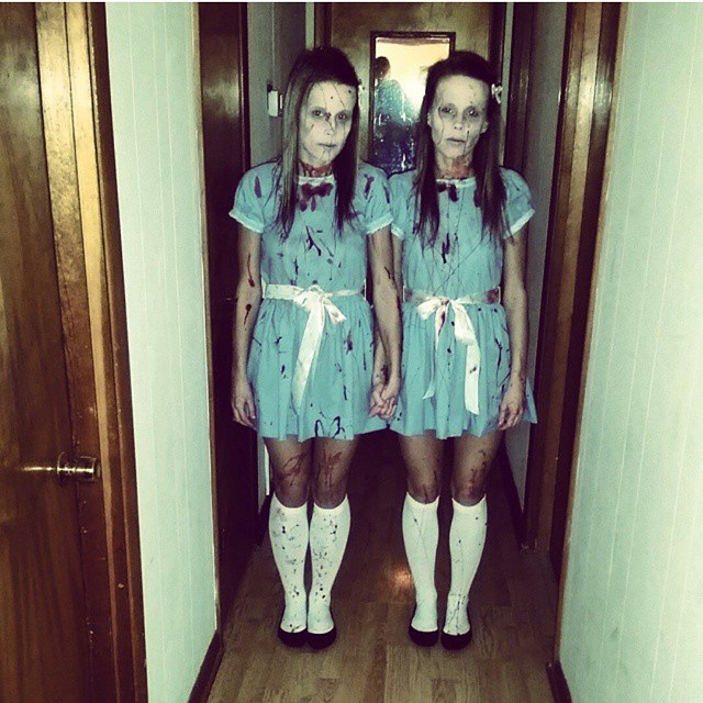 впечатляющие костюмы  Хэллоуина, жуткий грим для Хэллоуина