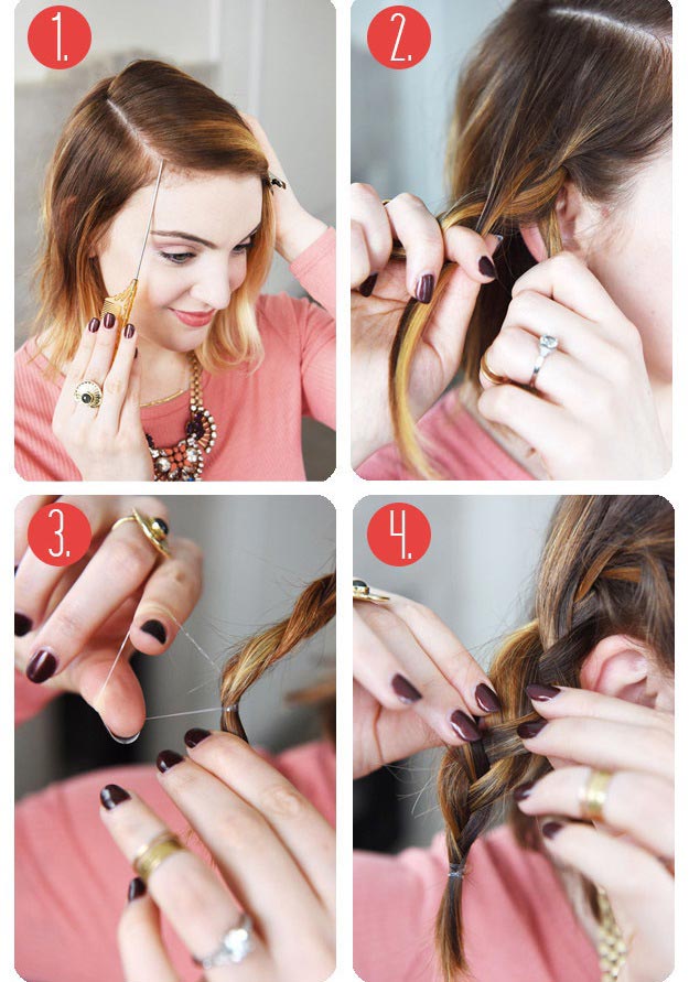 быстрая причёска, виды причёсок, причёски на длинные волосы, причёски для коротких волос 