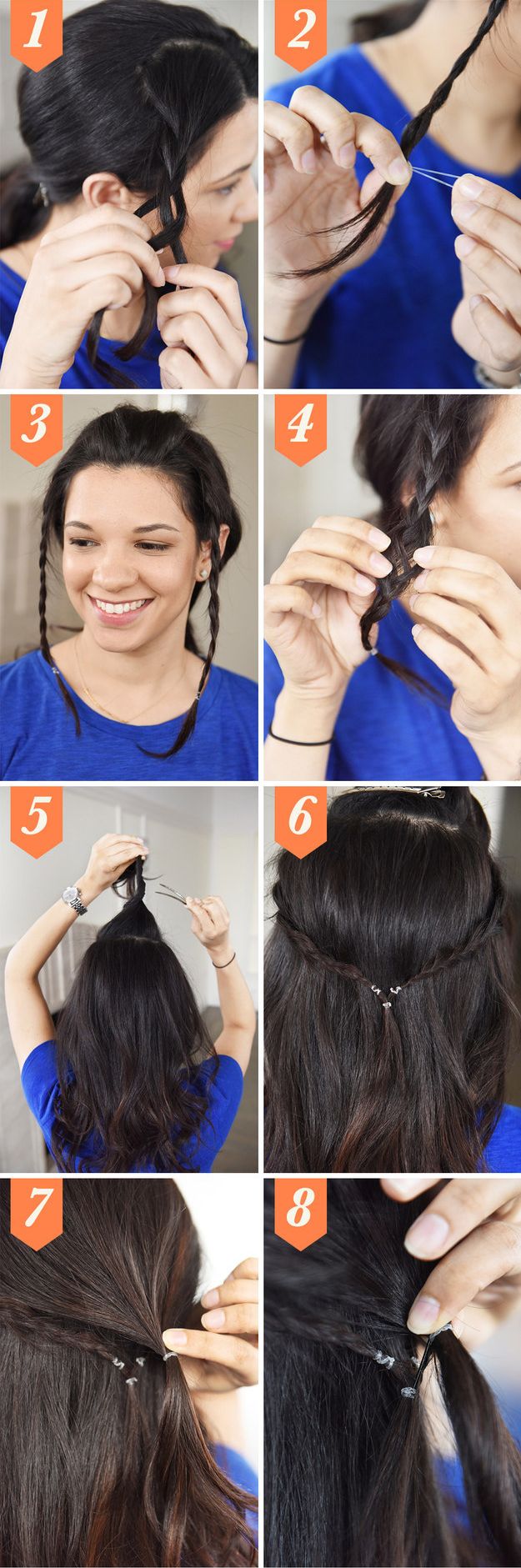 быстрая причёска, виды причёсок, причёски на длинные волосы, причёски для коротких волос 