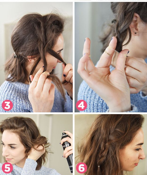 быстрая причёска, виды причёсок, причёски на длинные волосы, причёски для коротких волос 