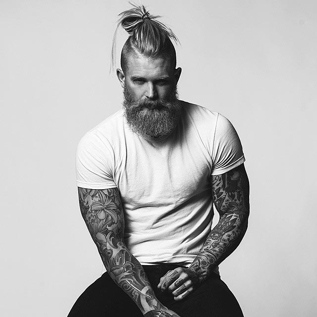 Идеи на тему «Кев» (33) | борода, бородатые татуированные мужчины, тату бороды