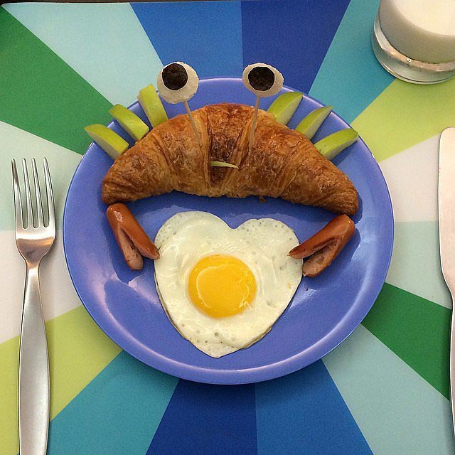 варианты детского завтрака, как оформить детский завтрак, красивый детский завтрак, творческий завтрак