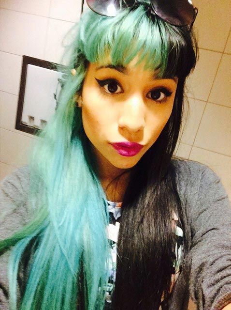 Split hair, волосы двойное корашивание, волосы окрашены наполовину, креативное окрашивание