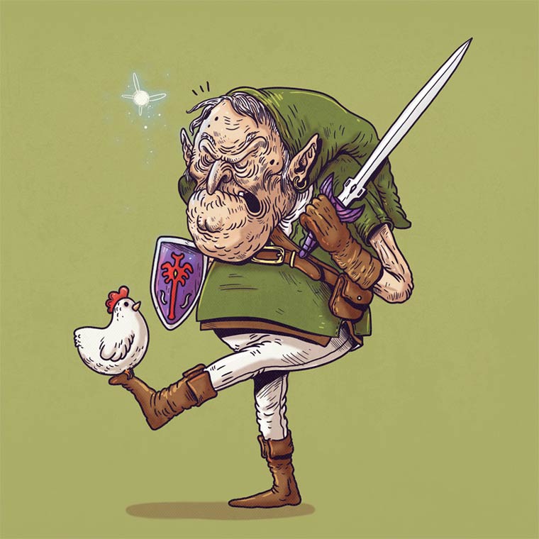 Famous oldies, Знаменитые старички, Алекс Солис, Alex Solis, если бы персонажи стали старыми