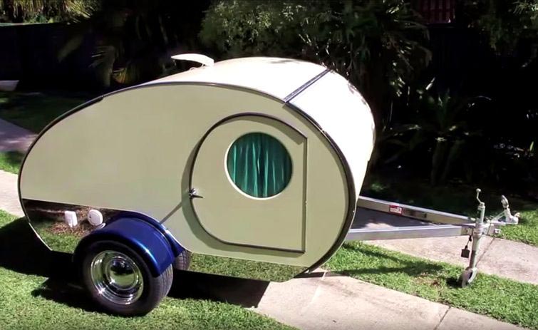 Gidget, крошечный дом на колесах, раздвижной дом на колесах, дом на колесах раздвигается, дом на колесах Gidget, трейлер Gidget