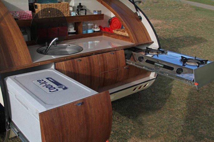 Gidget, крошечный дом на колесах, раздвижной дом на колесах, дом на колесах раздвигается, дом на колесах Gidget, трейлер Gidget