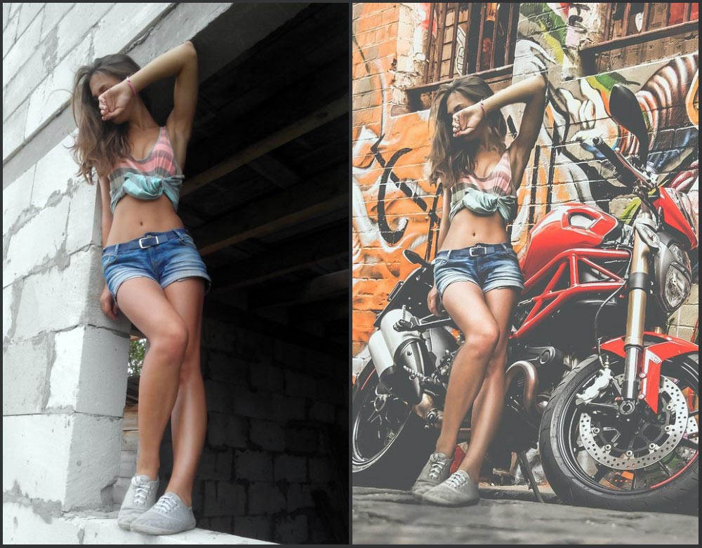 до и после фотошопа, красивый фотошоп