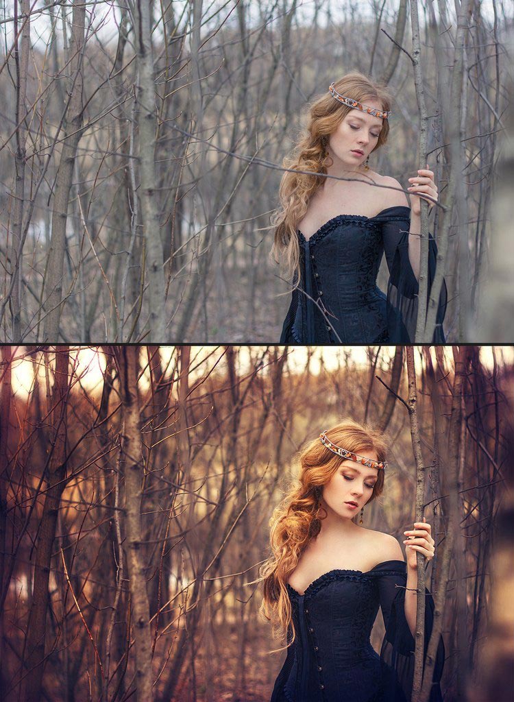 до и после фотошопа, красивый фотошоп