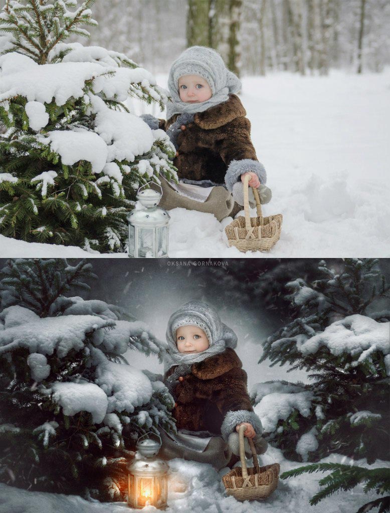 до и после фотошопа, красивый фотошоп