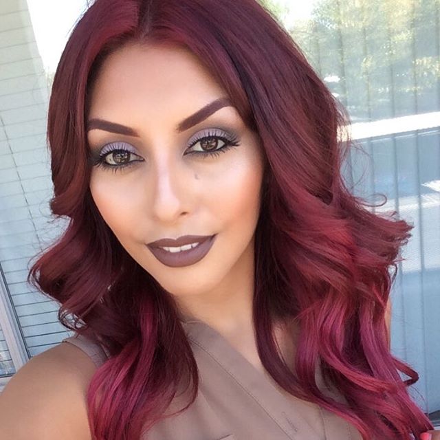 осенний макияж, макияж осени 2015, тёмная помада