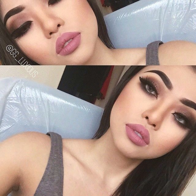 осенний макияж, макияж осени 2015, тёмная помада