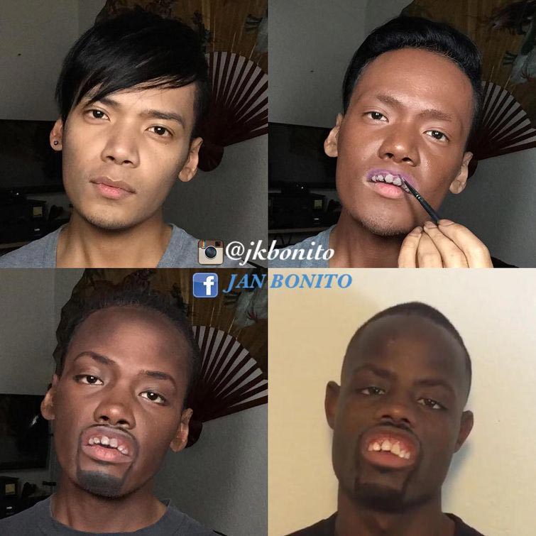 Визажист всемогущий, Ян Бонито, Jan Bonito, парень превращает себя в знаменитостей макияж, визажист превращает в знаменитостей макияж