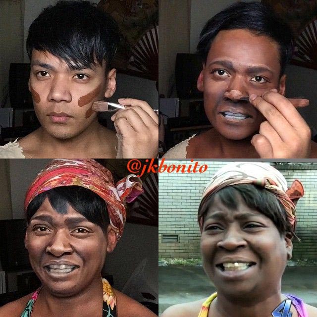 Визажист всемогущий, Ян Бонито, Jan Bonito, парень превращает себя в знаменитостей макияж, визажист превращает в знаменитостей макияж