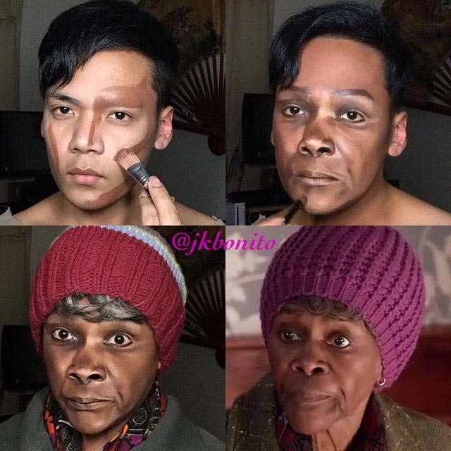 Визажист всемогущий, Ян Бонито, Jan Bonito, парень превращает себя в знаменитостей макияж, визажист превращает в знаменитостей макияж