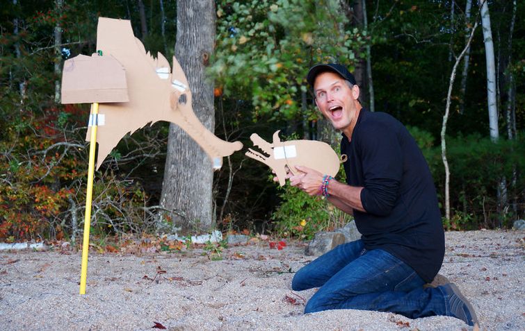 Картонные истории, Когда картон оживает,Джон Маршал,John Marshall, вырезает сценки из картона, силуэты закат картон