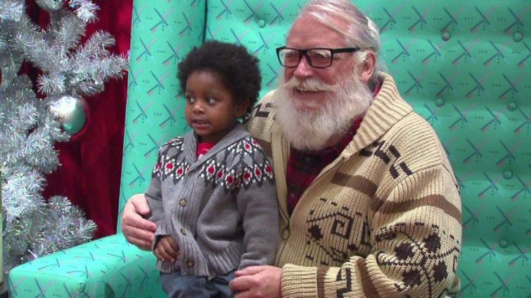 санта хипстер, хипстер Санта Клаус, хипстерский Санта Клаус