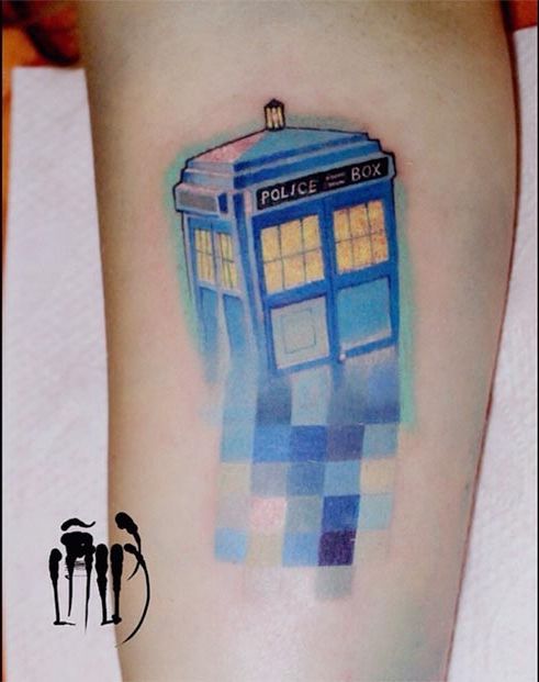 Pixel & Glitch, пиксельные татуировки, Лёша Лауза