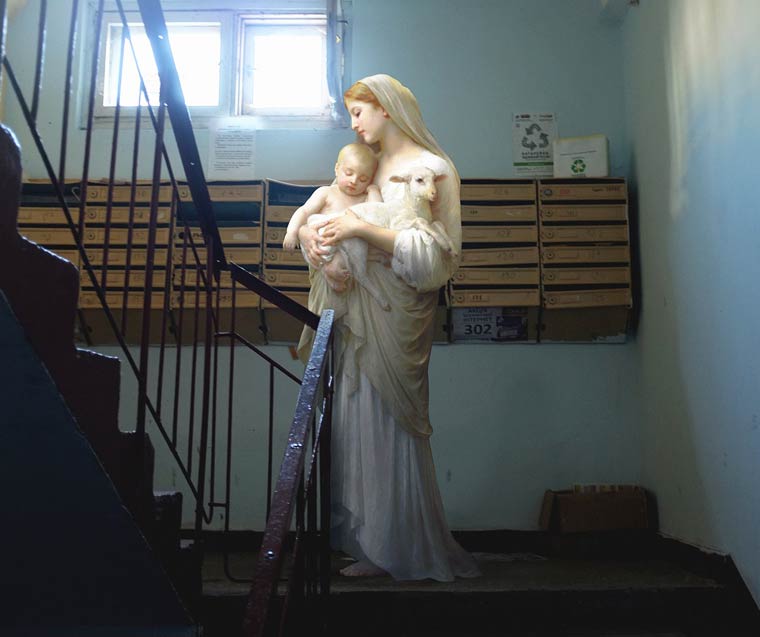 Ренессанс по-киевски: если бы герои классической живописи жили в современном Киеве Ренессанс по-киевски, Алексей Кондаков, герои классической живописи в Киеве, персонажи классической живописи в современном мире