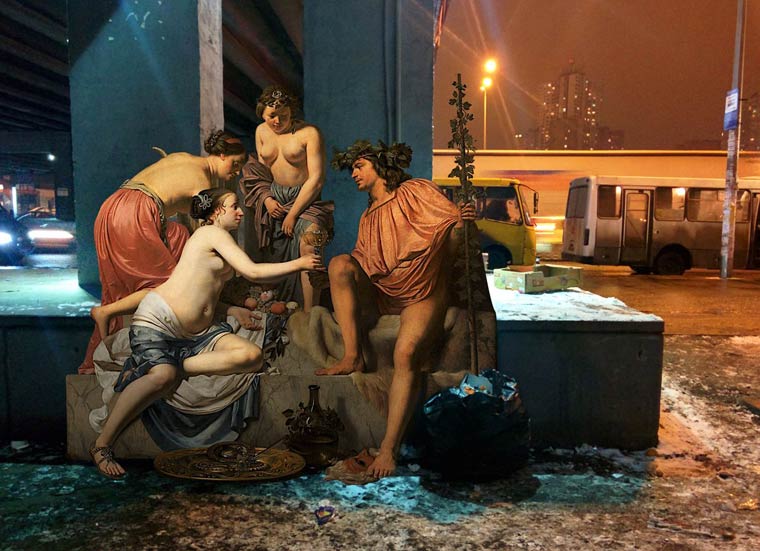 Ренессанс по-киевски: если бы герои классической живописи жили в современном Киеве Ренессанс по-киевски, Алексей Кондаков, герои классической живописи в Киеве, персонажи классической живописи в современном мире