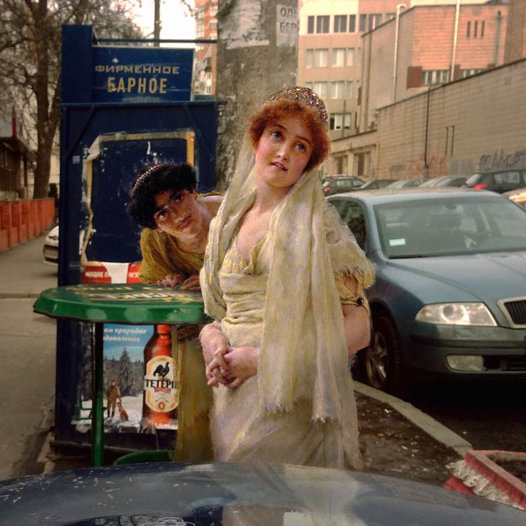 Ренессанс по-киевски: если бы герои классической живописи жили в современном Киеве Ренессанс по-киевски, Алексей Кондаков, герои классической живописи в Киеве, персонажи классической живописи в современном мире