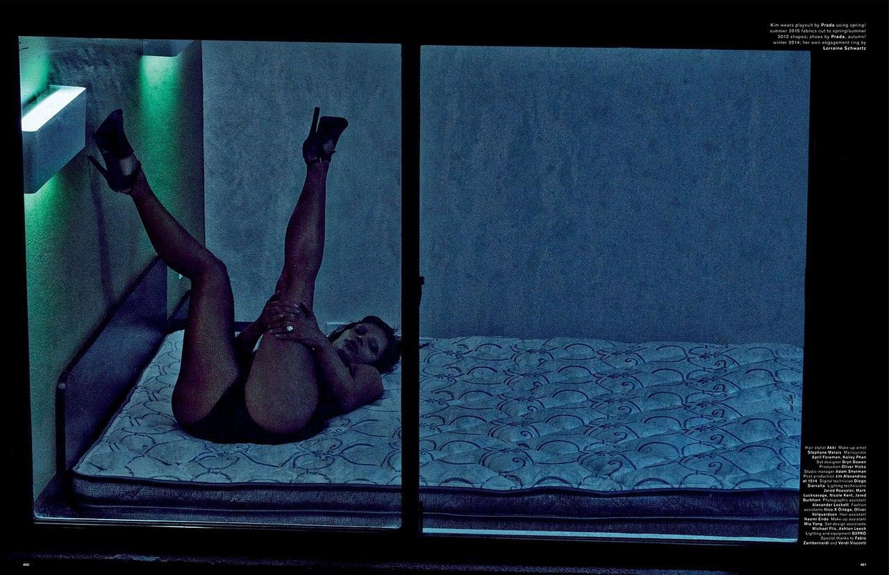 Ким Кардашьян оголилась для журнала Love, kim kardashian love magazine