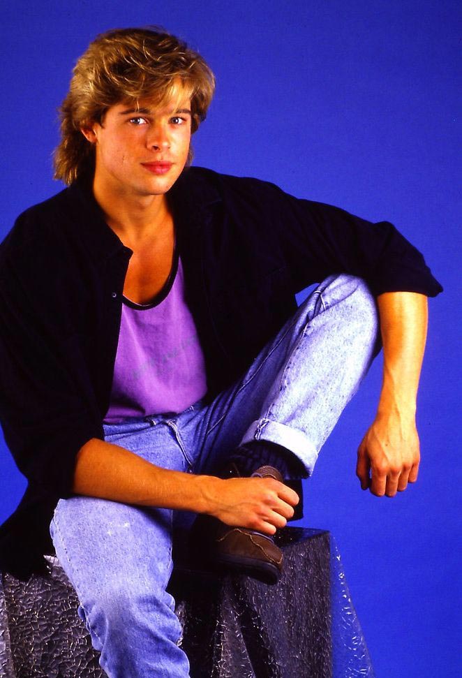 23-летний Брэд Питт, Брэд Питт 1987, Kathy Amerman 1987, brad pitt 1987