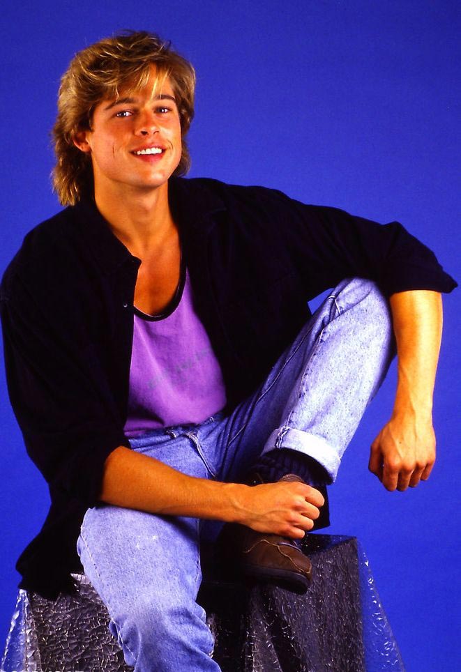 23-летний Брэд Питт, Брэд Питт 1987, Kathy Amerman 1987, brad pitt 1987
